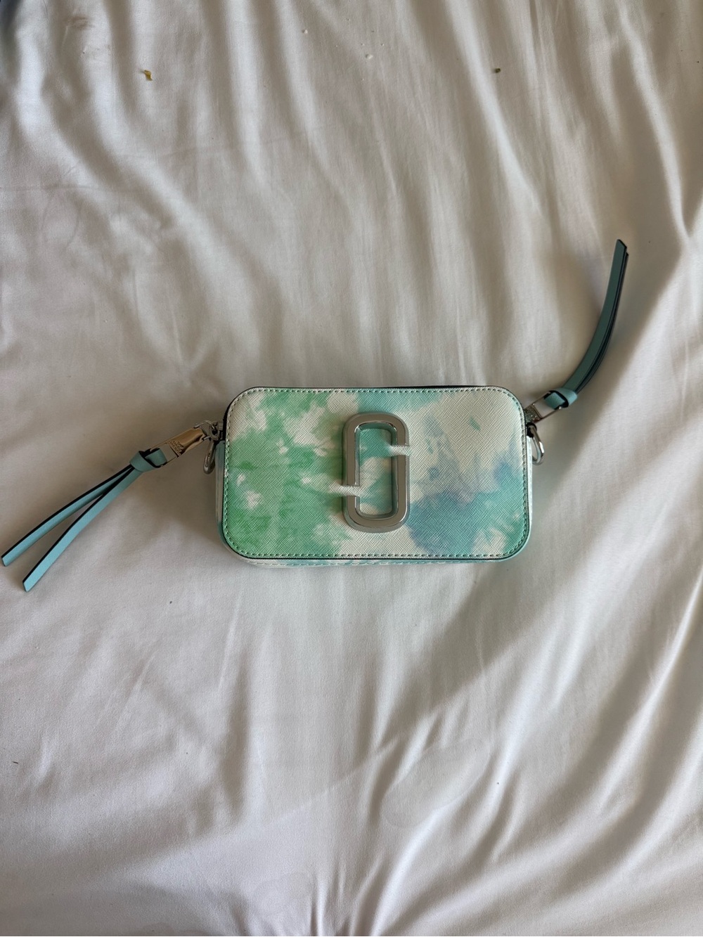 Marc Jacobs Tie-Dye Green & Blue Snapshot Crossbody